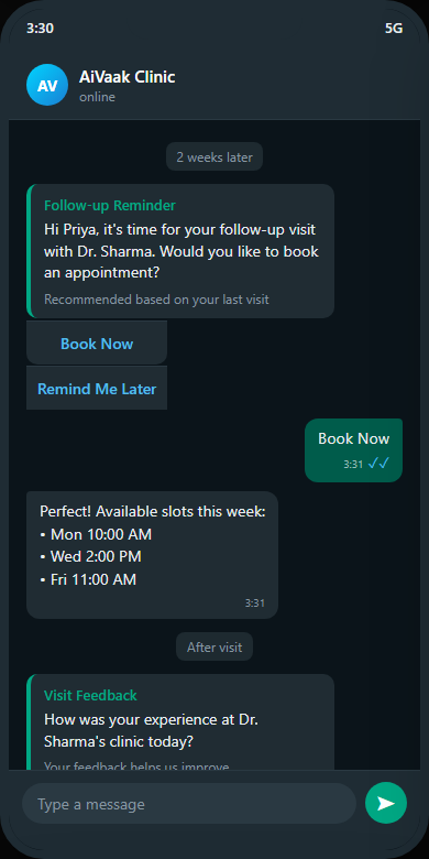Patient recall and feedback workflow